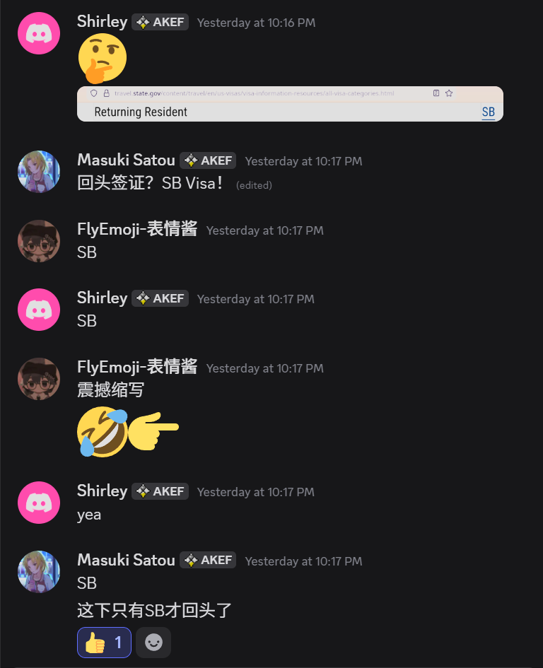 回头VISA？SB VISA！